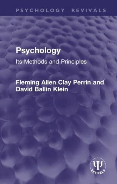 Psychology Its Methods and Principles