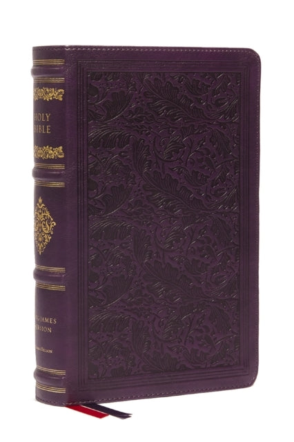 Kjv Large Print Reference Bible Purple Leathersoft Red Let