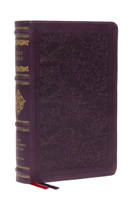 Nkjv Large Print Reference Bible Purple Leathersoft Red Le