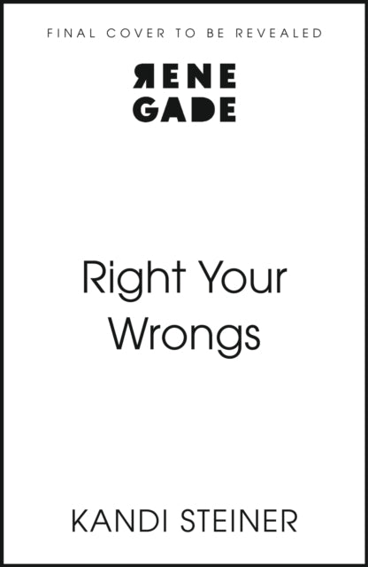Right Your Wrongs