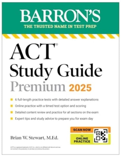 Act Study Guide Premium, 2025: 6 Practice Tests + Comprehens