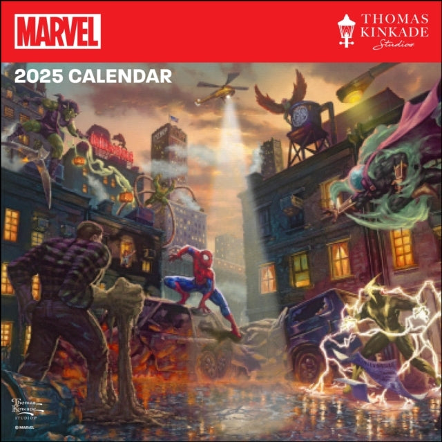 Marvel By Thomas Kinkade Studios 2025 Wall Calendar