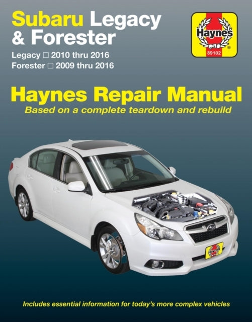 Subaru Legacy (10-16) & Forester (09-16) Haynes Repair Manua