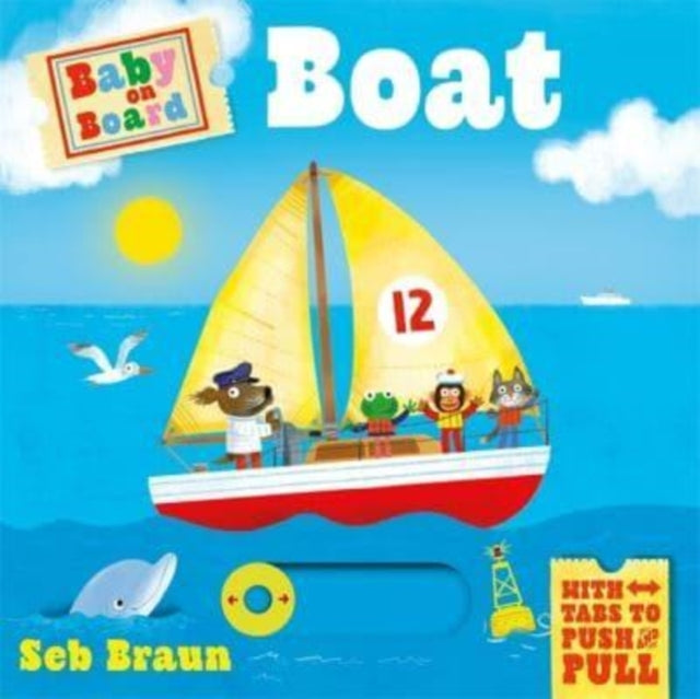 Baby On Board Boata Push Pull Slide Tab Book