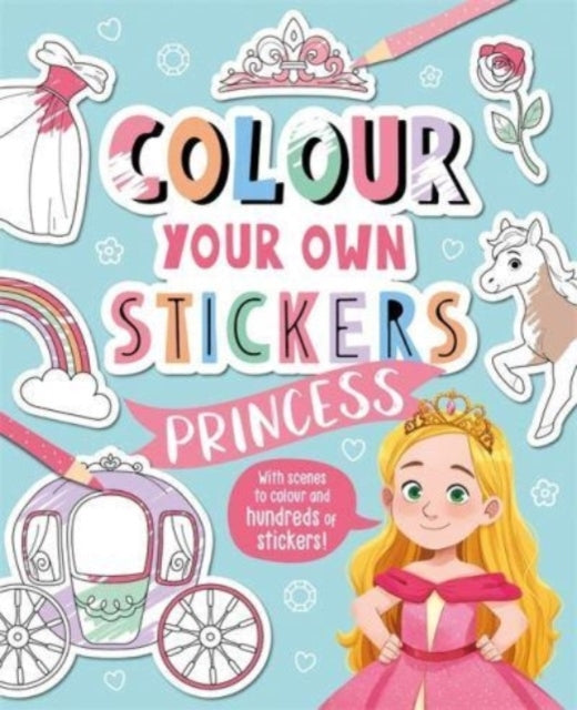 COLOUR YOUR OWN STICKERS PRINCESS