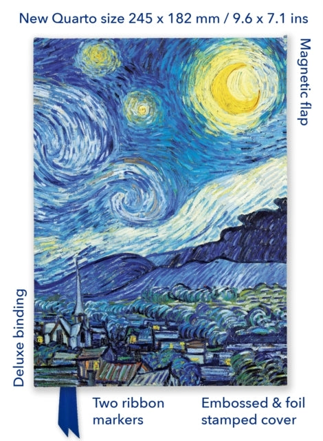 Vincent Van Gogh The Starry Night (Foiled Quarto Journal)
