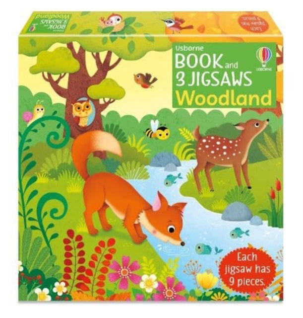 Usborne Book And 3 Jigsaws Woodland