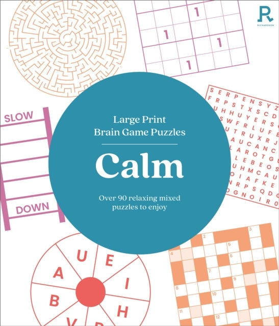 Large Print Brain Game Puzzles - Calm (Puzzle Book for Adults)