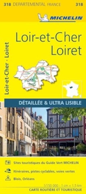 Loiret Loir-Et-Cher - Michelin Local Map 318Map