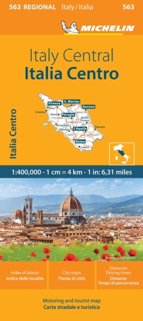 Michelin Italy Blad 563: Central Italy
